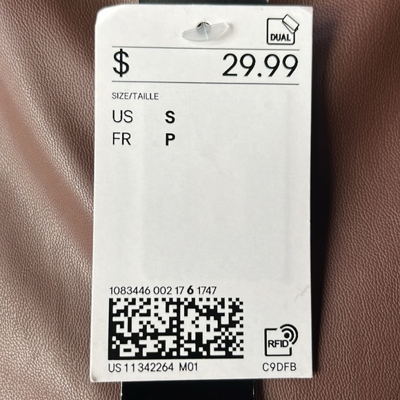 Divided H&M vegan “leather” pants with split hem - Picture 4 of 4